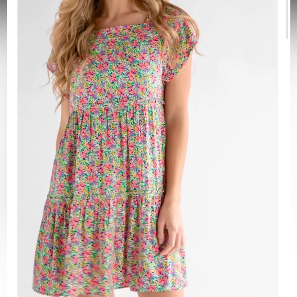 Natural Life Berkley Short Dress Ditsy Floral size XS